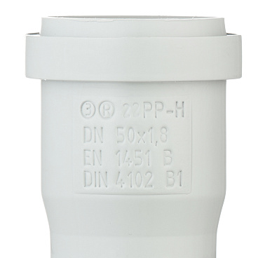 Труба канализационная Ostendorf HTEM d50x150 мм пластиковая для внутренней канализации (112000)