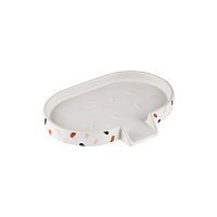 Мыльница для ванной Moroshka Reflection настольная керамика белая (924-311-01)