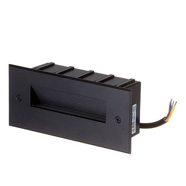 Подсветка для лестниц встраиваемая светодиодная черная 5 Вт 4000К IP65 Feron (41160)