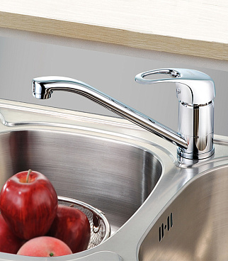 Смеситель для кухни Iddis Alborg хром однорычажный (K56001C)