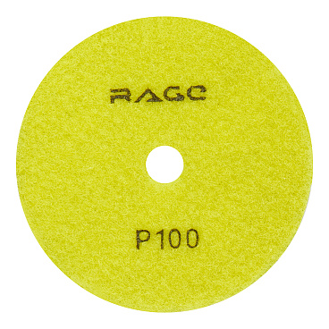 Круг алмазный шлифовальный по камню Rage by Vira гибкий d100 мм P100 для сухого шлифования