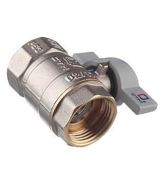 Кран шаровой латунный СТМ 3/4 ВР(г) х 3/4 ВР(г) бабочка прямой