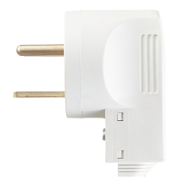 Вилка силовая угловая для электроплит Legrand с заземлением 2Р+Е 32 А 230 В IP20 белая (55802)