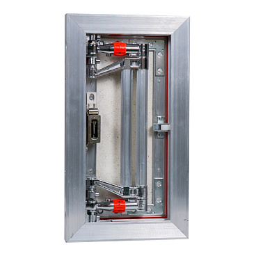 Люк ревизионный под плитку Практика EuroFormat-R алюминиевый 200х400 мм скрытый нажимной