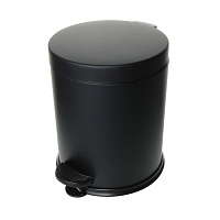 Ведро для мусора Fixsen Hotel FX-34024B с крышкой 5 л металл черное с педалью