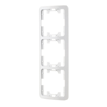 Рамка Makel Mimoza трехместная белая (22013)