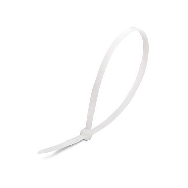 Стяжка кабельная Fortisflex НСС EasyFix 250х3,6 мм полиамидная белая (100 шт.) (84803)