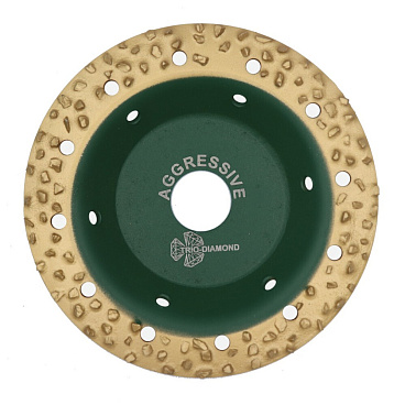 Диск шлифовальный Trio-Diamond Grand Aggressive d125 мм P8-10 на винтовом креплении плоский