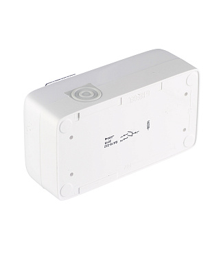 Блок выключатель и розетка Hegel Alfa двухклавишный накладной белый со шторками (БА 16-222)