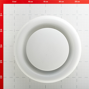 Анемостат вытяжной Era Pro регулируемый стальной с полимерным покрытием d160 мм белый