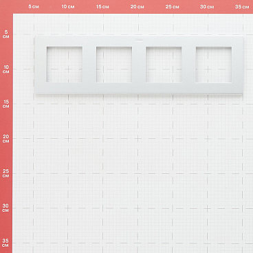 Рамка Simon 24 Harmonie четырехместная алюминий (2400640-033)