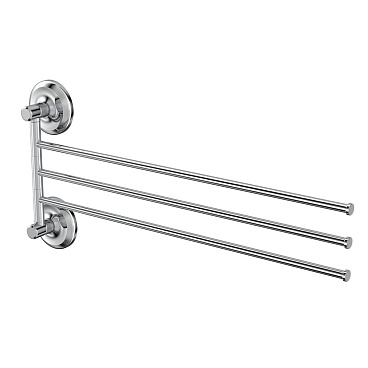 Полотенцедержатель Fora Drop 390 мм тройной поворотный на шуруп нержавеющая сталь хром (FOR-DP023/6789)