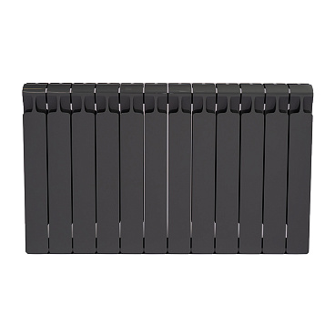 Радиатор биметаллический Rifar Monolit 500 мм 12 секций 3/4 боковое подключение серый