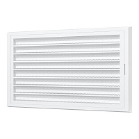 Решетка вентиляционная пластиковая приточно-вытяжная Era RZN 200х150 мм с сеткой белая