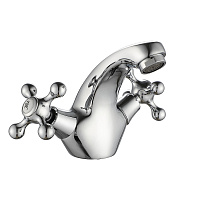 Смеситель для раковины Corsa Deco Lake L двухвентильный хром (1010677)