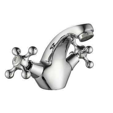 Смеситель для раковины Corsa Deco Lake L двухвентильный хром (1010677)