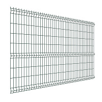 Секция заборная 3D Medium 1730х2500 мм d4 мм ячейка 55х200 мм зеленая RAL 6005 Grand Line