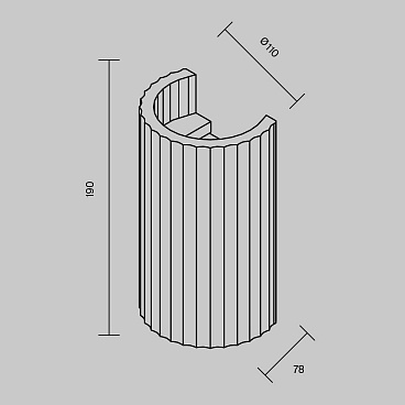 Настенный светильник (бра) Maytoni C124WL-GU10-02-W