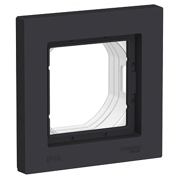 Рамка Systeme Electric AtlasDesign Aqua одноместная карбон (ATN441001)