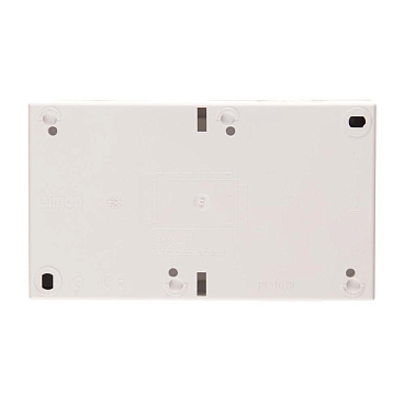 Розетка Simon 15 Aqua накладная белая со шторками с крышкой (1594443-030)