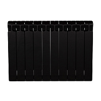 Радиатор биметаллический Rifar Monolit 500 мм 10 секций 3/4 боковое подключение антрацит