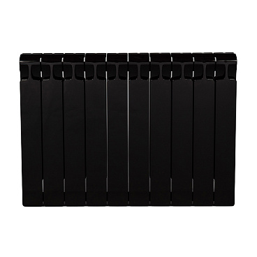 Радиатор биметаллический Rifar Monolit 500 мм 10 секций 3/4 боковое подключение антрацит