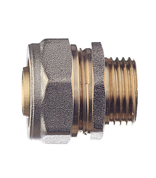 Соединитель прямой 20 обж(ц) х 1/2 НР(ш)