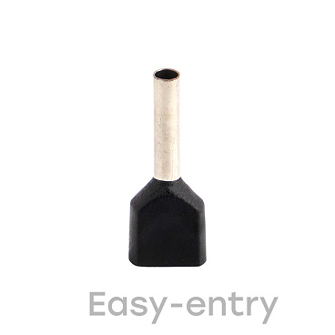 Наконечник штыревой втулочный EKF PROxima НШВИ-2 12 мм х 1,5 кв. мм двойной (50 шт.)