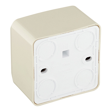 Розетка телефонная Systeme Electric Этюд накладная кремовая (TELA-001K)