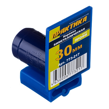 Коронка биметаллическая Практика (773-217) универсальная d30 мм
