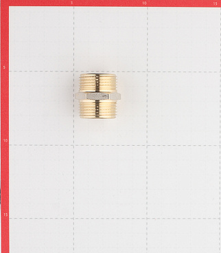 Ниппель 3/4 НР(ш) х 3/4 НР(ш) латунный