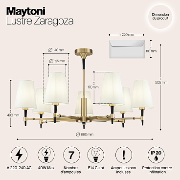 Люстра Maytoni H001CL-07BS