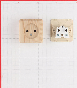 Розетка Systeme Electric Этюд накладная сосна (PA16-001D)