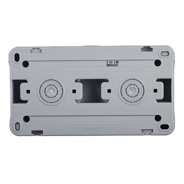 Розетка Makel накладная серая с крышкой (36064201)