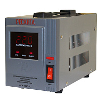 Стабилизатор напряжения Ресанта АСН-500/1-Ц однофазный 220 В 0,5 кВт переносной