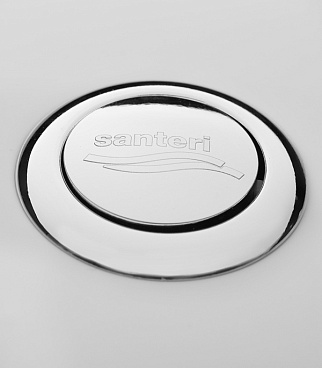 Унитаз-компакт Santeri Вест с косым выпуском с сиденьем пластик белый (1.P201.8.S00.00B.F)