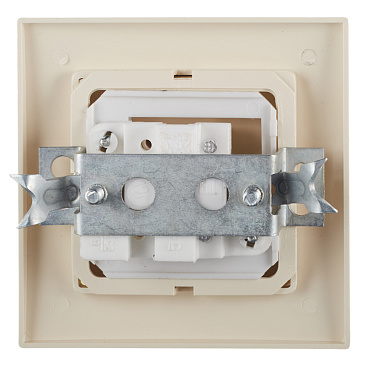 Выключатель Svet одноклавишный встраиваемый бежевый (0604-00031)