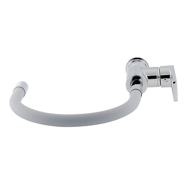 Смеситель для кухни Rossinka Z хром/серый с гибким изливом однорычажный (Z35-35U-Gray)