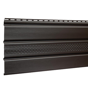 Софит ПВХ с центральной перфорацией Docke Standard шоколад 3000х305 мм