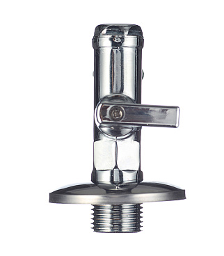 Кран шаровой латунный Valtec 1/2 НР(ш) х М10 мини угловой (VT.282.N.0410)