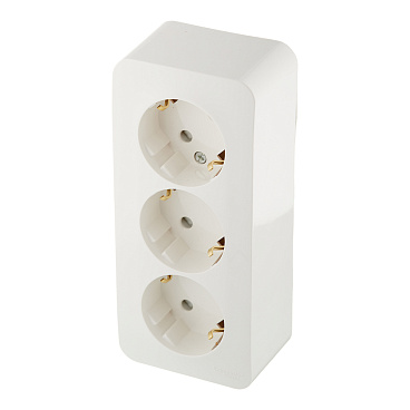 Розетка Systeme Electric Blanca накладная молочная со шторками (BLNRA011312)