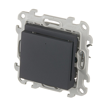 Выключатель Simon 24 Harmonie карточный встраиваемый графит (2410526-038)