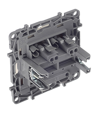 Выключатель Legrand Etika двухклавишный встраиваемый слоновая кость (672302)