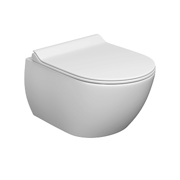 Унитаз подвесной LAPARET Accord с сиденьем микролифт белый с1