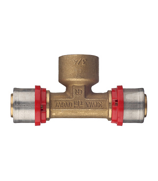 Тройник Tiemme 26(пресс) х 3/4 ВР(г) х 26(пресс)