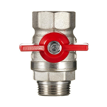 Кран шаровой латунный Valtec 3/4 ВР(г) х 3/4 НР(ш) бабочка прямой (VT.123.N.05)