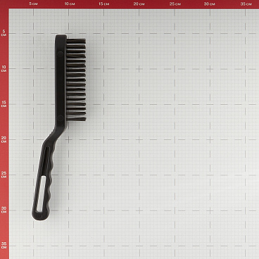 Кордщетка ручная Зубр металлическая 260 мм пятирядная с пластиковой ручкой