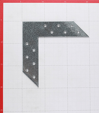 Соединитель угловой оцинкованный 145х145х35х2 мм