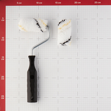 Валик микрофибра 60 мм d15 мм ворс 9 мм для водной основы с ручкой с запасным роликом Hesler Gamburg