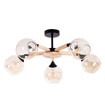 Люстра потолочная Arte Lamp Branson E27 300 Вт 11 кв.м (A4370PL-5BR)